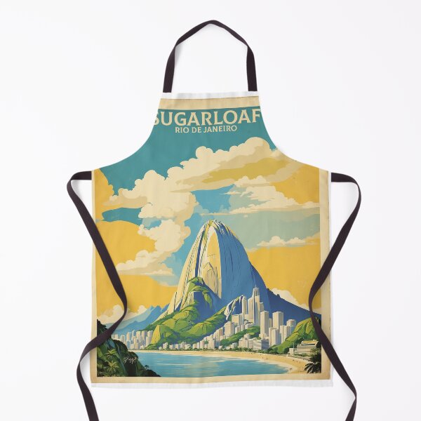 Item preview, Sugarloaf Brazil Vintage Poster Tourism 2 designed and sold by TravelersGems.