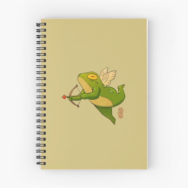 Item preview, cupid cherub frog for valentine's day designed and sold by DingHuArt.