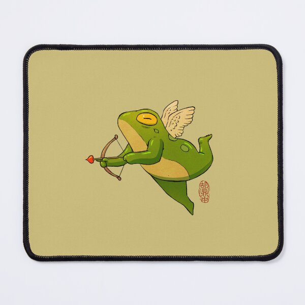 Item preview, cupid cherub frog for valentine's day designed and sold by DingHuArt.