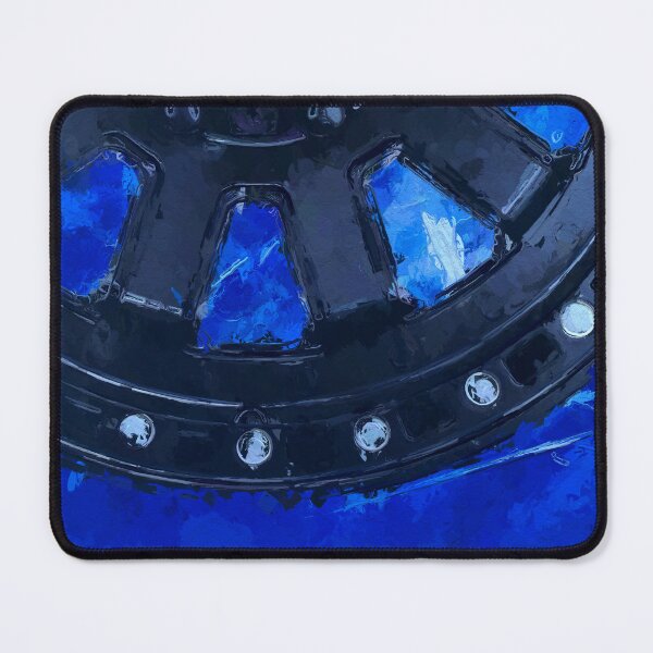 Item preview, Deep Dish Wheels Blue Black designed and sold by Family4 Art Designs.