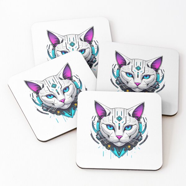 Item preview, Cyberpunk Cat Head designed and sold by WIKWOK.