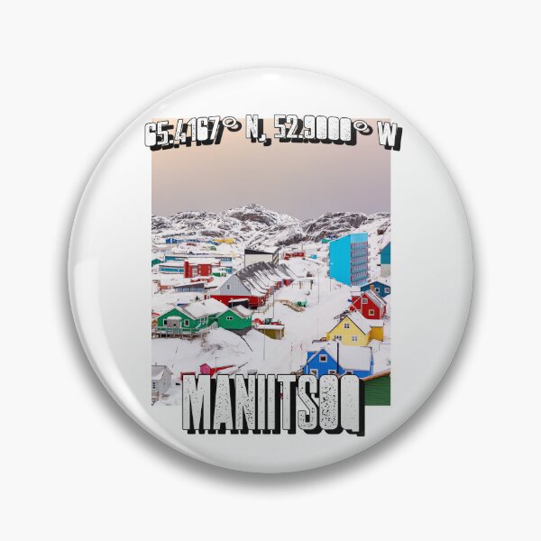 Item preview, Greenland Maniitsoq Colourful Buildings Kalaallit Nunaat Arctic Travel Destination designed and sold by GraTEEtude.