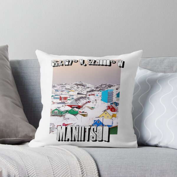 Item preview, Greenland Maniitsoq Colourful Buildings Kalaallit Nunaat Arctic Travel Destination designed and sold by GraTEEtude.