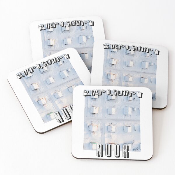 Item preview, Greenland Nuuk Aerial View Snow And White designed and sold by GraTEEtude.