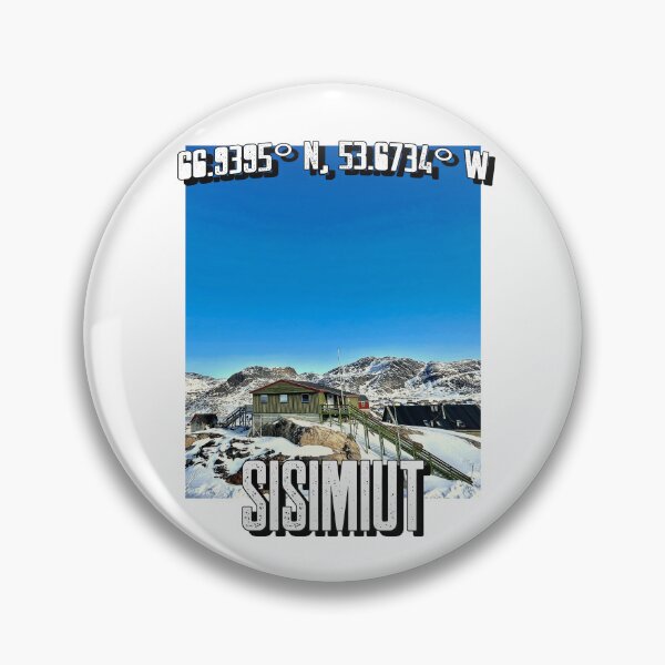 Item preview, Greenland Sisimiut Clear Blue Sky Kalaallit Nunaat Arctic Travel Destination designed and sold by GraTEEtude.