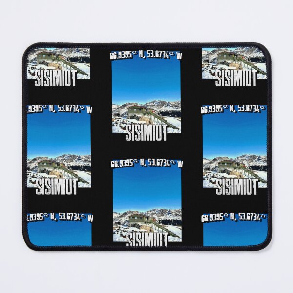 Item preview, Greenland Sisimiut Clear Blue Sky Kalaallit Nunaat Arctic Travel Destination designed and sold by GraTEEtude.