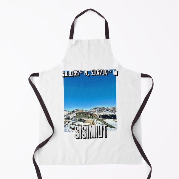 Item preview, Greenland Sisimiut Clear Blue Sky Kalaallit Nunaat Arctic Travel Destination designed and sold by GraTEEtude.