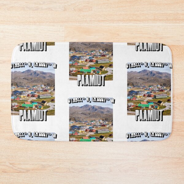 Item preview, Greenland Paamiut Colourful Houses Kalaallit Nunaat Arctic Travel Destination designed and sold by GraTEEtude.