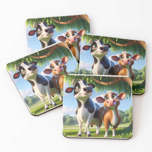 Item preview, Happy Cows in Sunny Meadow - Fun Farm Friends for Tots designed and sold by Moo-larious Creations From Down Udder.