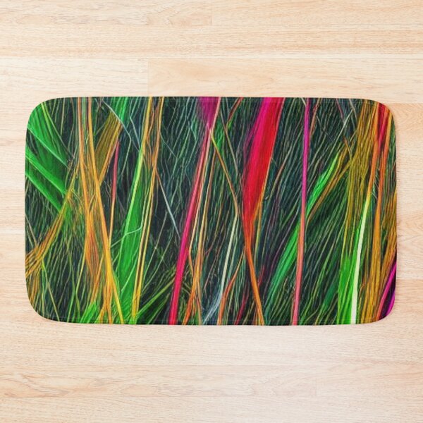 Item preview, Abstract Neon on Black Fibers Pattern designed and sold by calibrit.