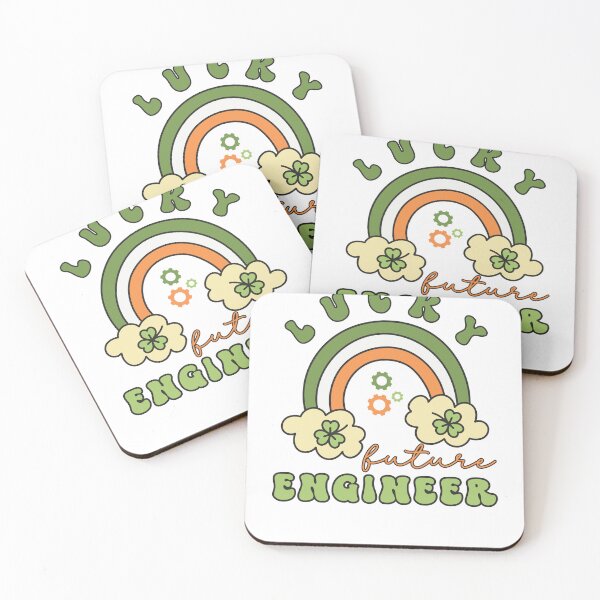 Item preview, Copy of Lucky Future Engineer for Kids, St. Patricks Day Kids Gift, Future Engineer, Lucky Shamrock, Rainbow Lucky Future Engineer Kids designed and sold by throuplescorner.