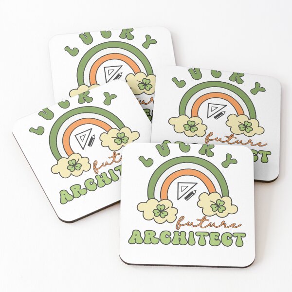 Item preview, Lucky Future Architect for Kids, St. Patricks Day Kids Gift, Future Architect, Lucky Shamrock, Rainbow Lucky Future Architect Kids designed and sold by throuplescorner.
