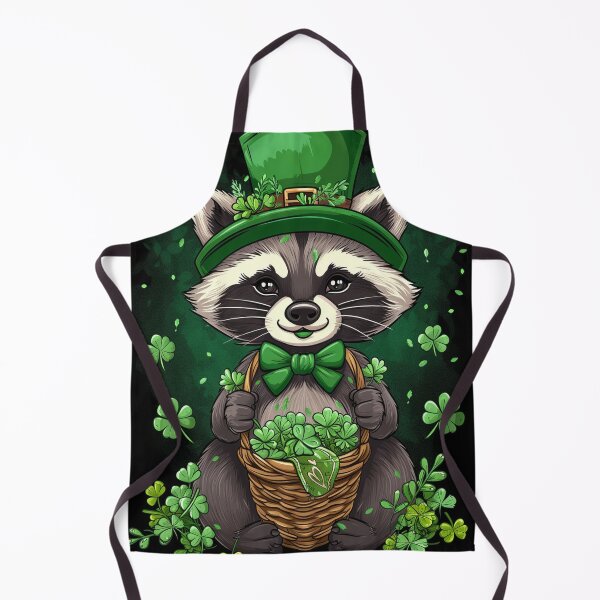 Item preview, St Patrick's Day Raccoon designed and sold by TorpStore.