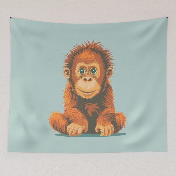 Item preview, Cute Baby Orangutan designed and sold by wotsthis.