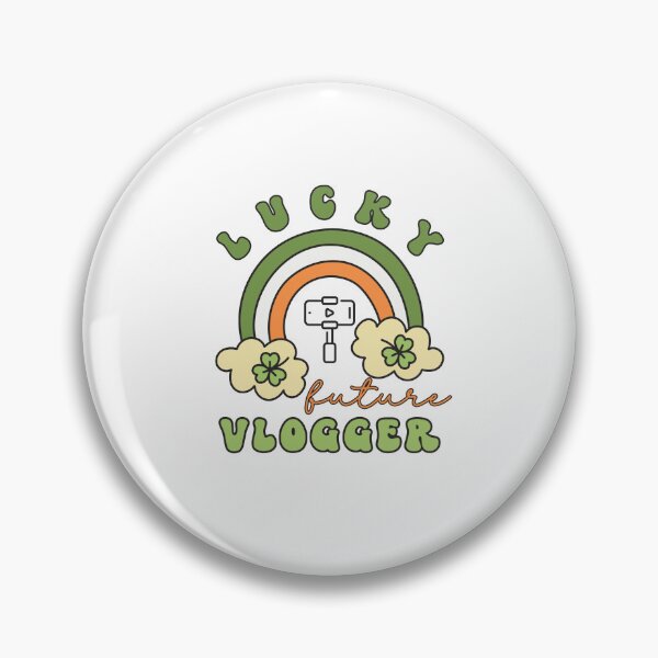 Item preview, Lucky Future Vlogger for Kids, St. Patricks Day Kids Gift, Future Vlogger, Lucky Shamrock, Rainbow Lucky Future Vlogger Kids designed and sold by throuplescorner.