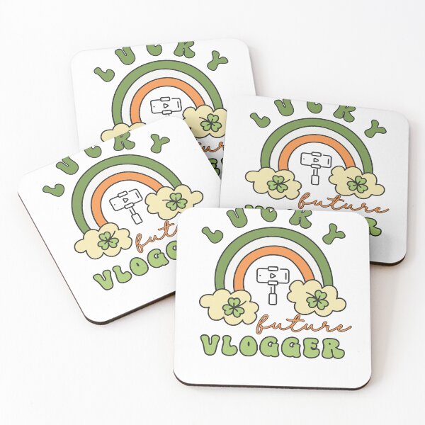 Item preview, Lucky Future Vlogger for Kids, St. Patricks Day Kids Gift, Future Vlogger, Lucky Shamrock, Rainbow Lucky Future Vlogger Kids designed and sold by throuplescorner.