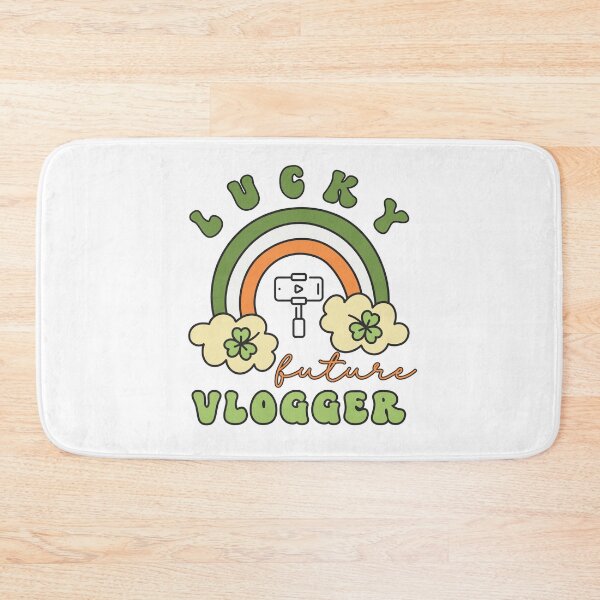 Item preview, Lucky Future Vlogger for Kids, St. Patricks Day Kids Gift, Future Vlogger, Lucky Shamrock, Rainbow Lucky Future Vlogger Kids designed and sold by throuplescorner.