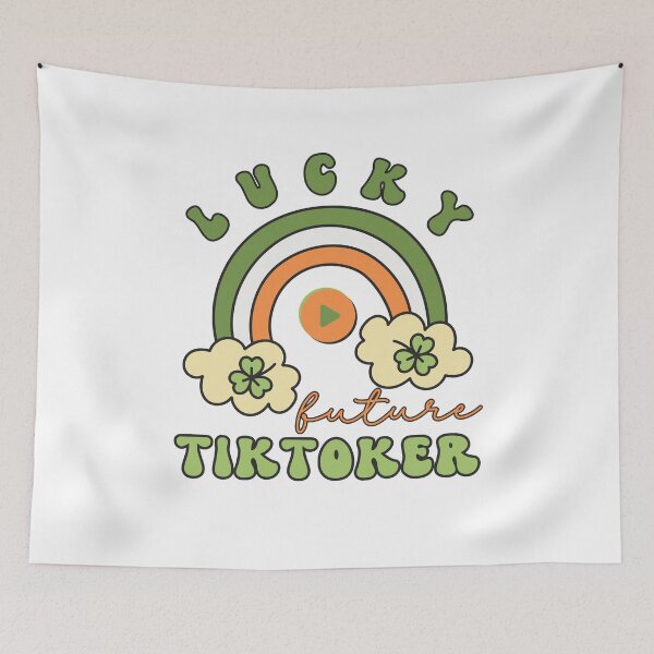 Item preview, Lucky Future Tiktoker for Kids, St. Patricks Day Kids Gift, Future Tiktoker, Lucky Shamrock, Rainbow Lucky Future Tiktoker Kids designed and sold by throuplescorner.