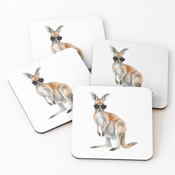 Item preview, Cute Kangaroo Wearing Sunglasses designed and sold by TheAnimalZ00.