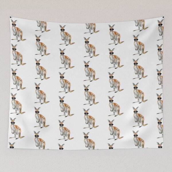 Item preview, Cute Kangaroo Wearing Sunglasses designed and sold by TheAnimalZ00.