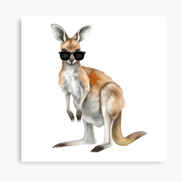 Item preview, Cute Kangaroo Wearing Sunglasses designed and sold by TheAnimalZ00.