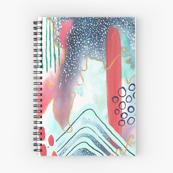 Item preview, Coral and Mint Watercolor Abstract designed and sold by ewartick1.