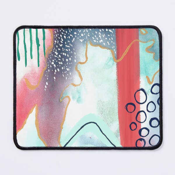 Item preview, Coral and Mint Watercolor Abstract designed and sold by ewartick1.