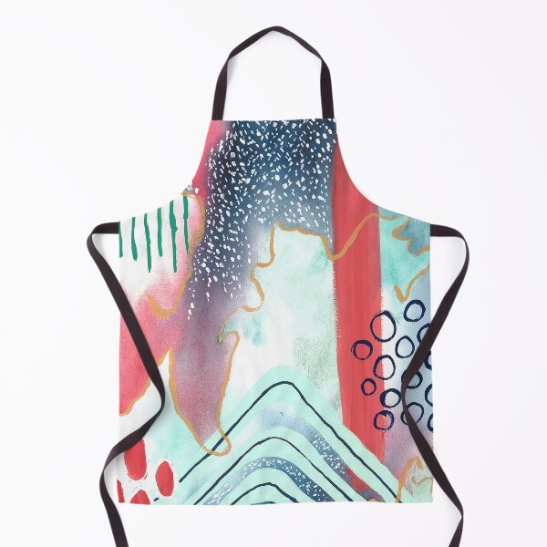 Item preview, Coral and Mint Watercolor Abstract designed and sold by ewartick1.