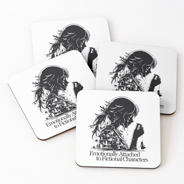 Item preview, Emotionally Attached to Fictional Characters Book Lover Bookish girl Gift Idea  designed and sold by Wolka.
