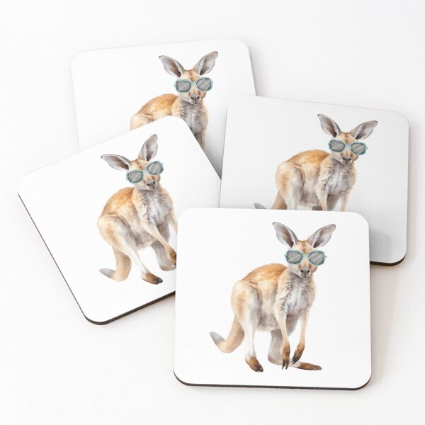 Item preview, Kangaroo Wearing Sunglasses designed and sold by TheAnimalZ00.