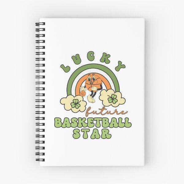 Item preview, Lucky Future Basketball Star for Kids, St. Patricks Day Kids Gift, Future Basketball Star, Lucky Shamrock, Rainbow Lucky Future Basketball Star Kids designed and sold by throuplescorner.
