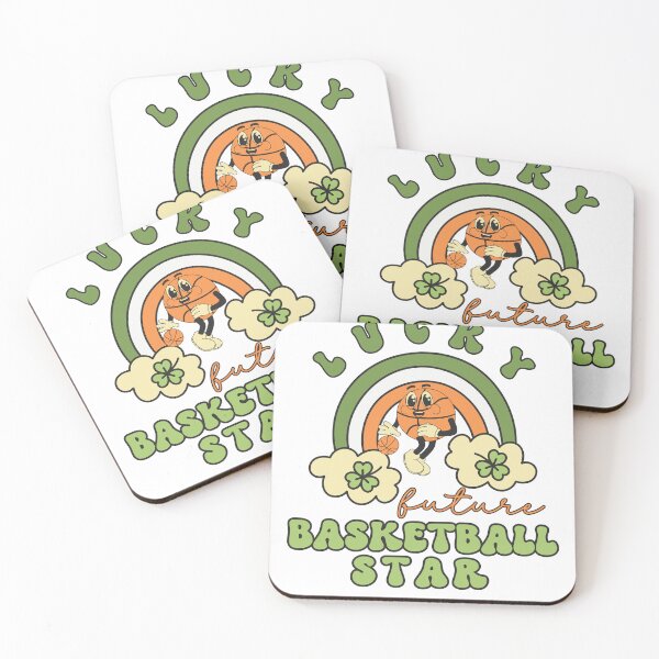Item preview, Lucky Future Basketball Star for Kids, St. Patricks Day Kids Gift, Future Basketball Star, Lucky Shamrock, Rainbow Lucky Future Basketball Star Kids designed and sold by throuplescorner.