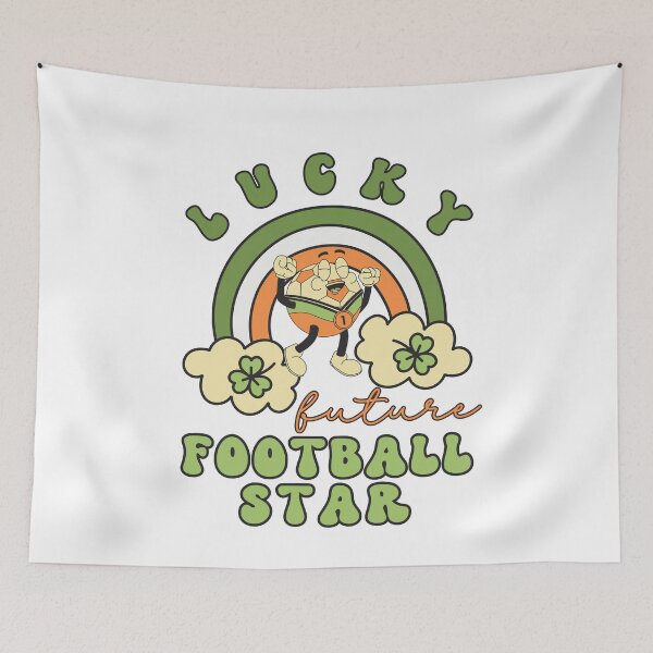 Item preview, Lucky Future Football Star for Kids, St. Patricks Day Kids Gift, Future Football Star, Lucky Shamrock, Rainbow Lucky Future Football Star Kids designed and sold by throuplescorner.