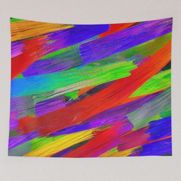 Item preview, Trazos de pincel coloridos abstractos designed and sold by calibrit.