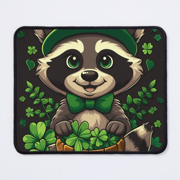 Item preview, Raccoon St Patrick's Day Shamrock designed and sold by GageStore.