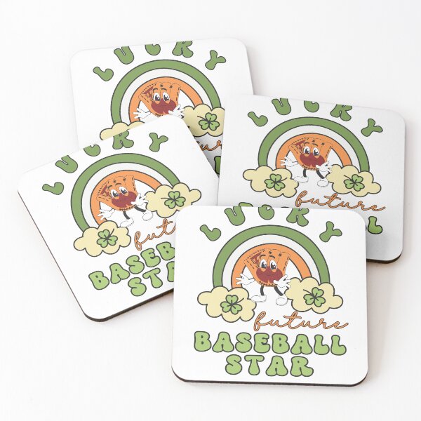 Item preview, Lucky Future Baseball Star for Kids, St. Patricks Day Kids Gift, Future Baseball Star, Lucky Shamrock, Rainbow Lucky Future Baseball Star Kids designed and sold by throuplescorner.