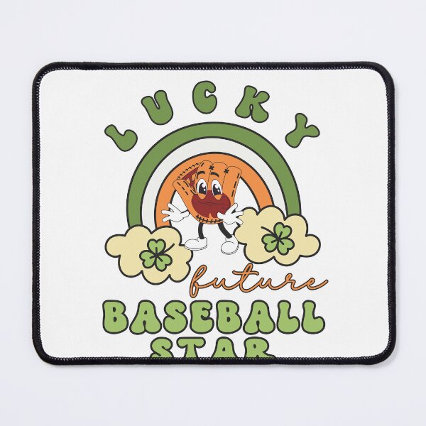 Item preview, Lucky Future Baseball Star for Kids, St. Patricks Day Kids Gift, Future Baseball Star, Lucky Shamrock, Rainbow Lucky Future Baseball Star Kids designed and sold by throuplescorner.