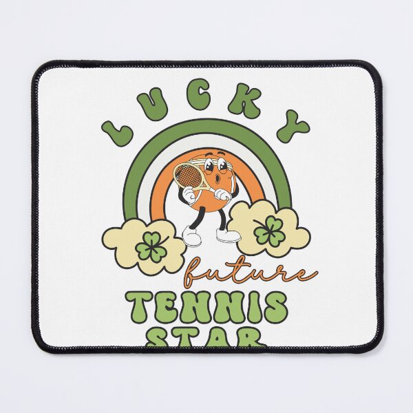 Item preview, Lucky Future Tennis Star for Kids, St. Patricks Day Kids Gift, Future Tennis Star, Lucky Shamrock, Rainbow Lucky Future Tennis Star Kids designed and sold by throuplescorner.