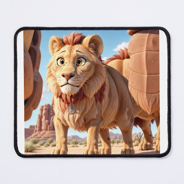 Item preview, Cartoon Lion Cub: Front-Facing Startled Expression designed and sold by Bittor18.