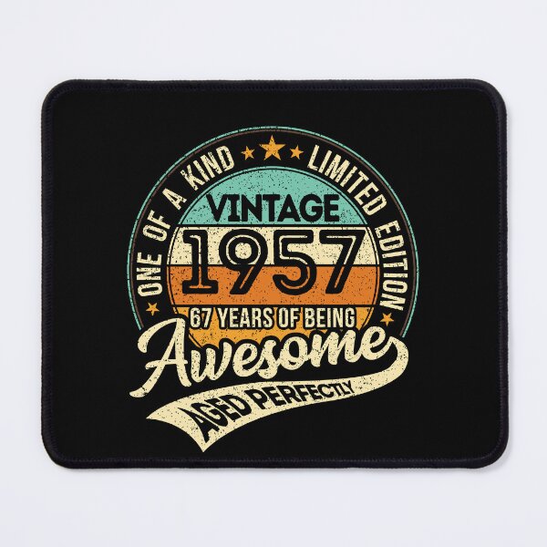 Item preview, One of a kind - Vintage 1957 - 67 years of being awesome - aged perfectly - limited edition - 2024 birthday designed and sold by oudinmeissArt.