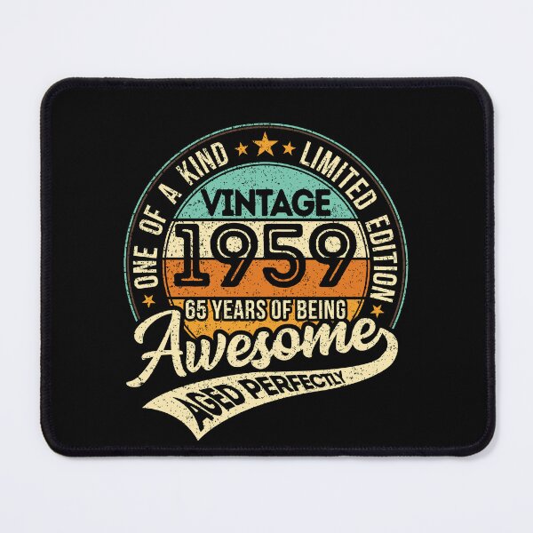 Item preview, One of a kind - Vintage 1959 - 65 years of being awesome - aged perfectly - limited edition - 2024 birthday designed and sold by oudinmeissArt.