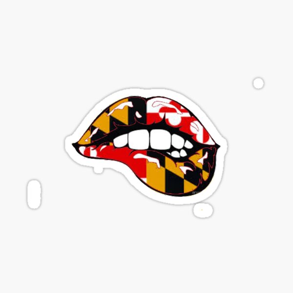Maryland Lips Sticker