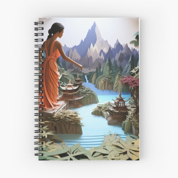 Item preview, The Water Garden In Asian Paper Art designed and sold by NDMDesignStudio.