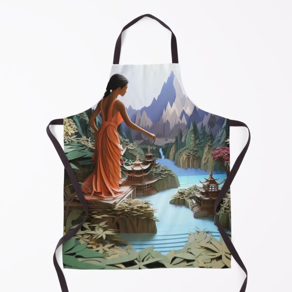Item preview, The Water Garden In Asian Paper Art designed and sold by NDMDesignStudio.