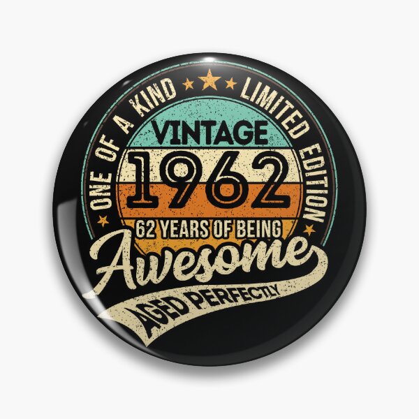 Item preview, One of a kind - Vintage 1962 - 62 years of being awesome - aged perfectly - limited edition - 2024 birthday designed and sold by oudinmeissArt.