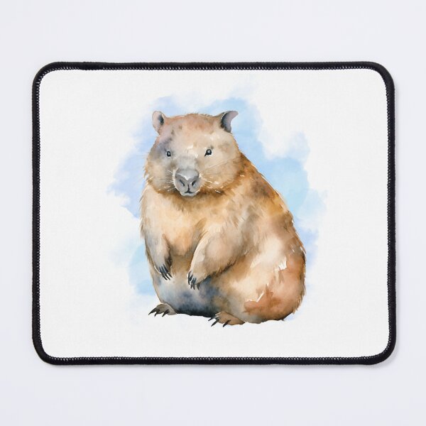 Item preview, Cute Watercolor Wombat  designed and sold by TheAnimalZ00.