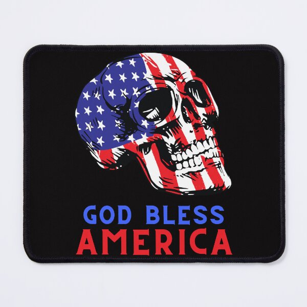 Item preview, God Bess America Patriotic Skull v2.0 designed and sold by BLTD.Global Revolution.