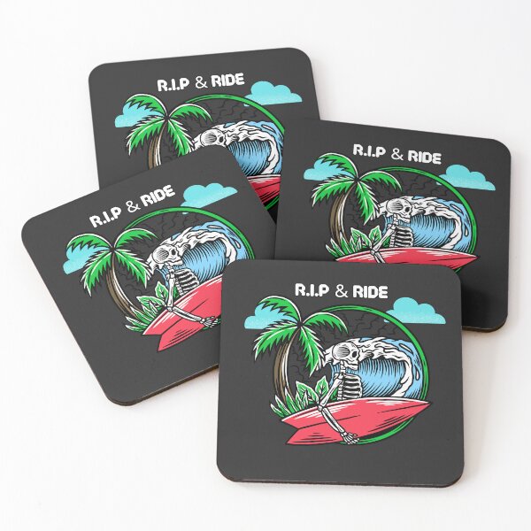 Item preview, RIP & RIDE - Surfing Skeleton  designed and sold by MrLAS.