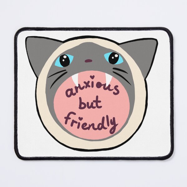 Item preview, Anxious Siamese cat designed and sold by forget-mei-not.