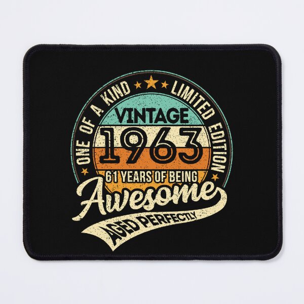 Item preview, One of a kind - Vintage 1963 - 61 years of being awesome - aged perfectly - limited edition - 2024 birthday designed and sold by oudinmeissArt.